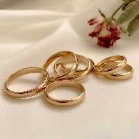 رینگ ساده طرح طلای ژوپینگ