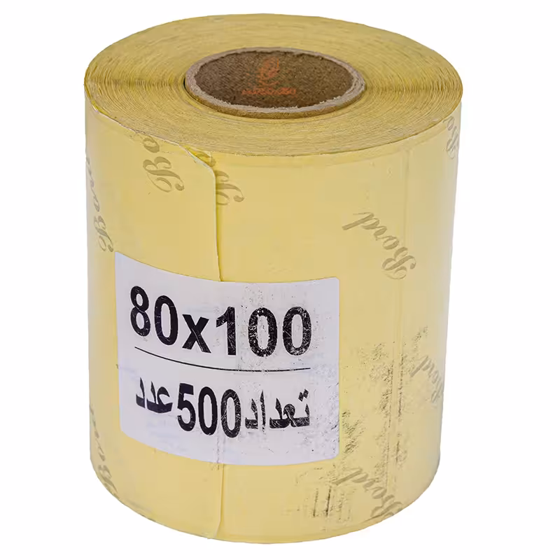 لیبل (برچسب) رولی 80*100 میلی متری سفید