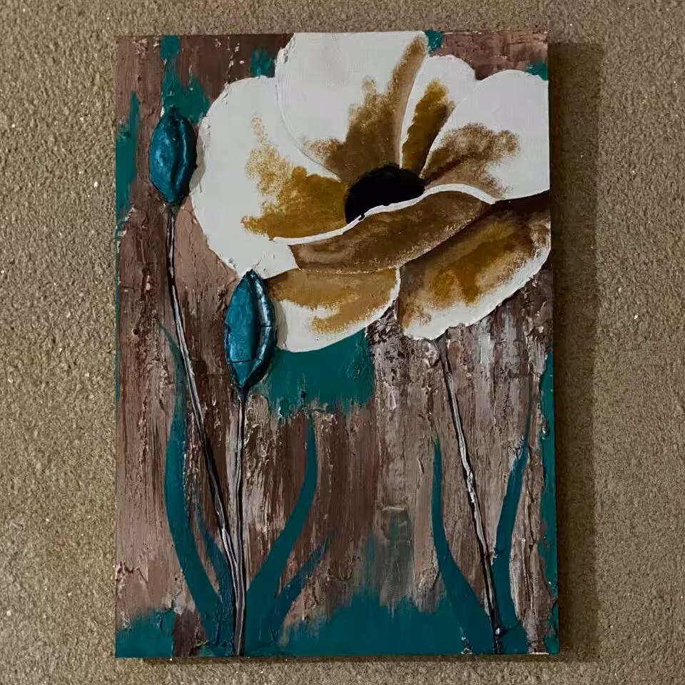 تابلو نقاشی گل