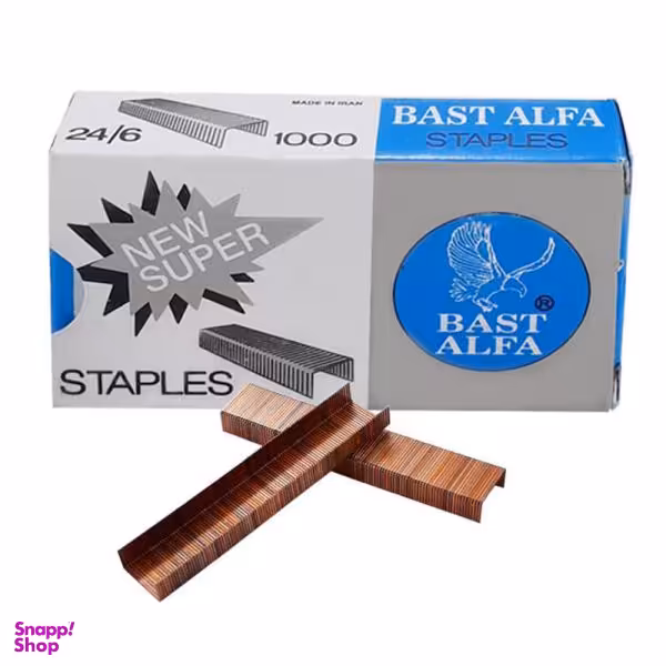 سوزن منگنه بست آلفا کد a10 سایز 24/6 بسته 5000 عددی