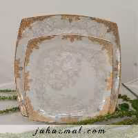 سرویس چینی پردیس طرح فرناز طلایی 30 پارچه کد 2066