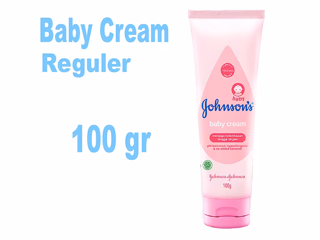 کرم مرطوب کننده صورت و بدن کودک با عصاره بابونه 100 میل جانسون Johnsons