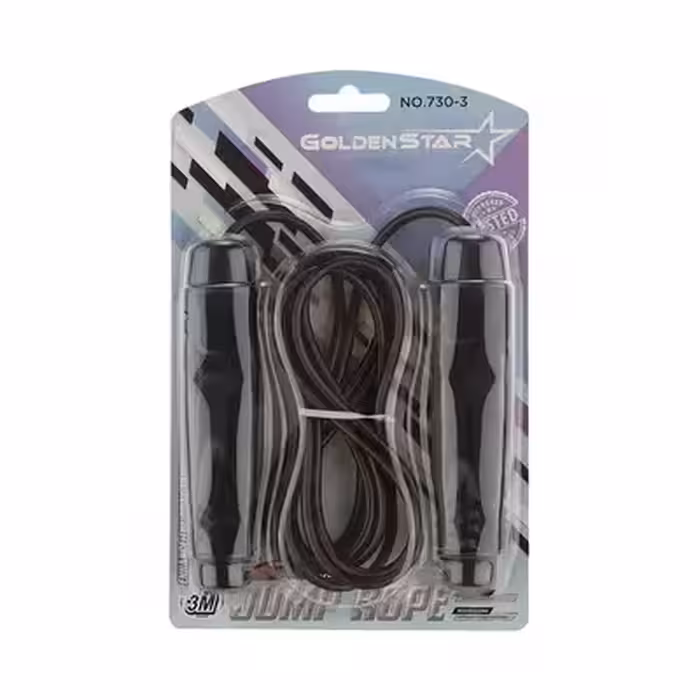 طناب ورزشی بدنسازی گلدن استار BRS 3-730|مشکی/طوسی