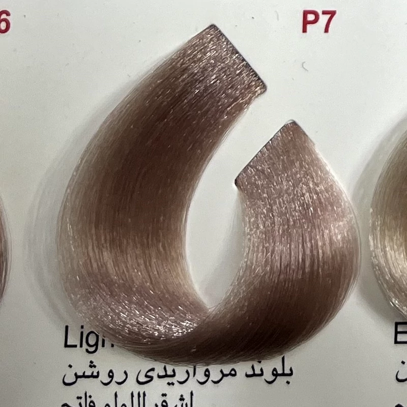 رنگ بلوند مرواریدی روشن p7 ،رنگ مو کم آمونیاک پیلون ویک عدد اکسیدان | amazonchi