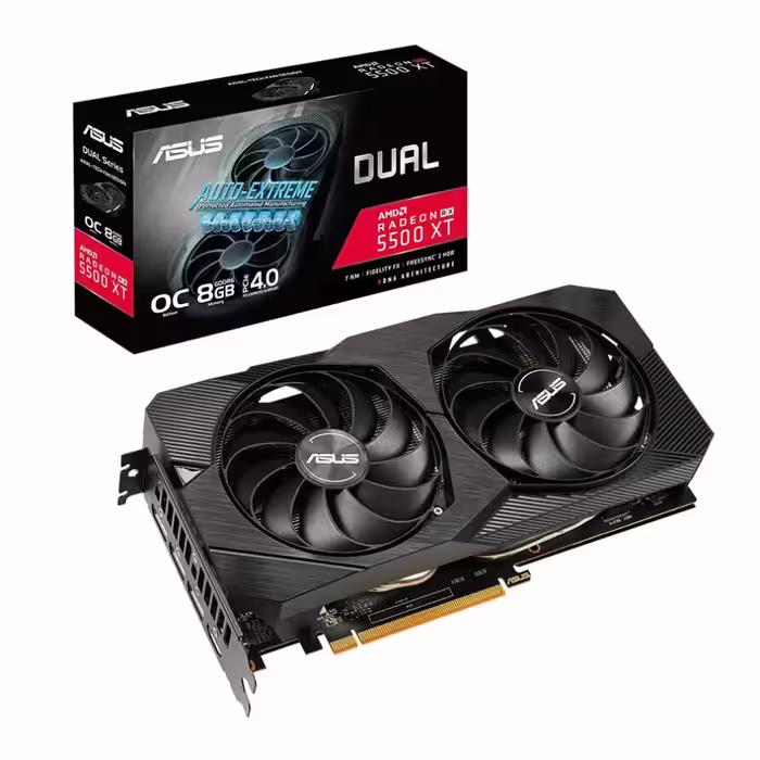 کارت گرافیک ایسوس DUAL RX5500XT O8G EVO GAMING