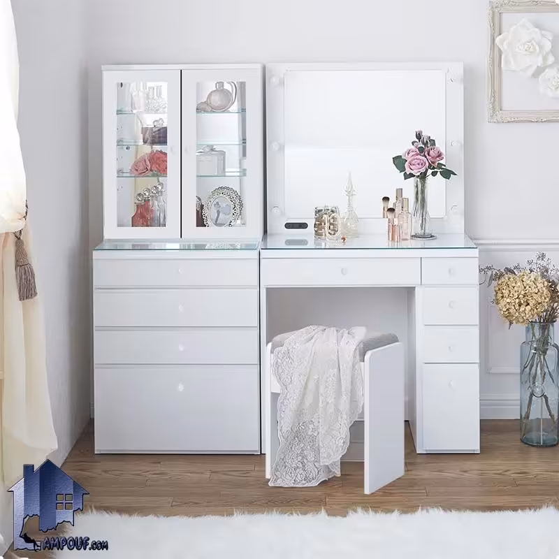 میز آرایش لامپ دار DJ664