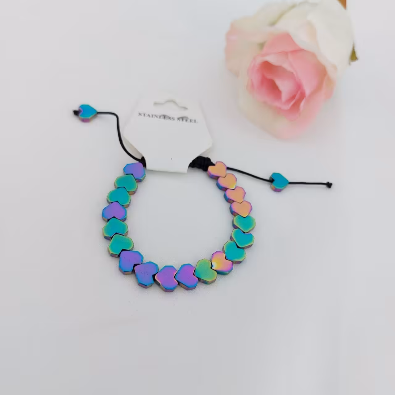 دستبند فانتزی کد11621.فری سایز.استیل.رنگ ثابت.ضدحساسیت