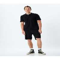 تی شرت یقه پولو مشکی مردانه پنبه آستین کوتاه SLIM T POLO YAKA Koton
