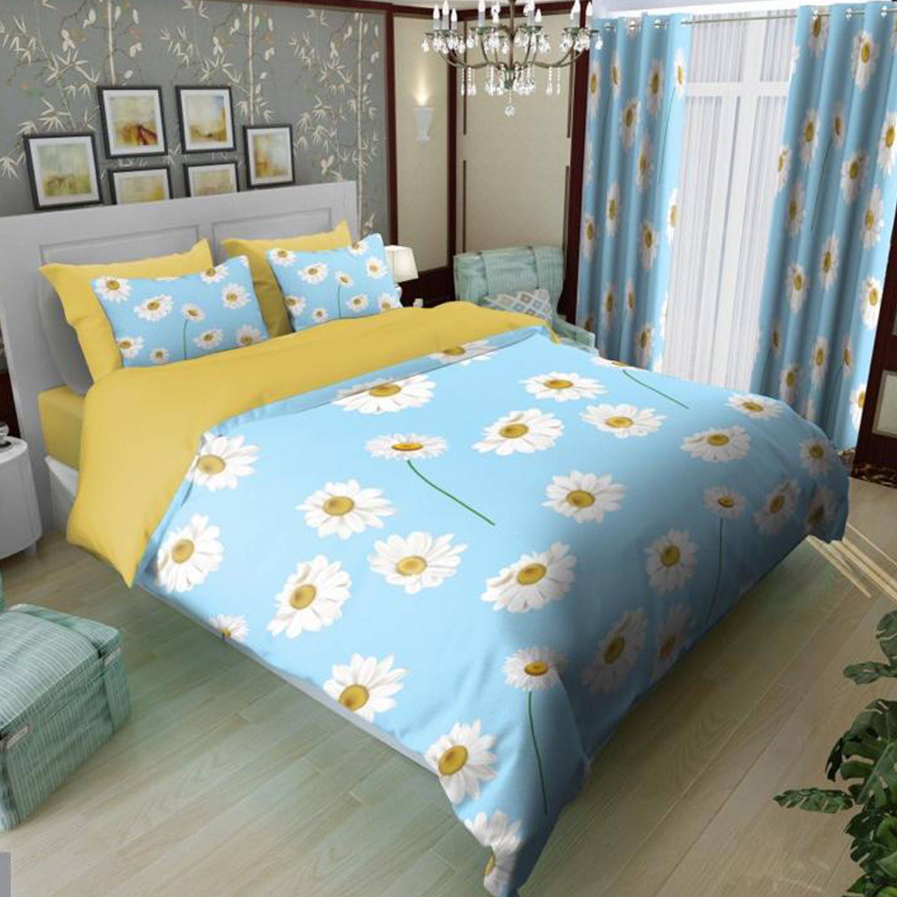 سرویس روتختی 1 نفره تنسل چاپی برندترک لند (Turk Land) کد rs 59