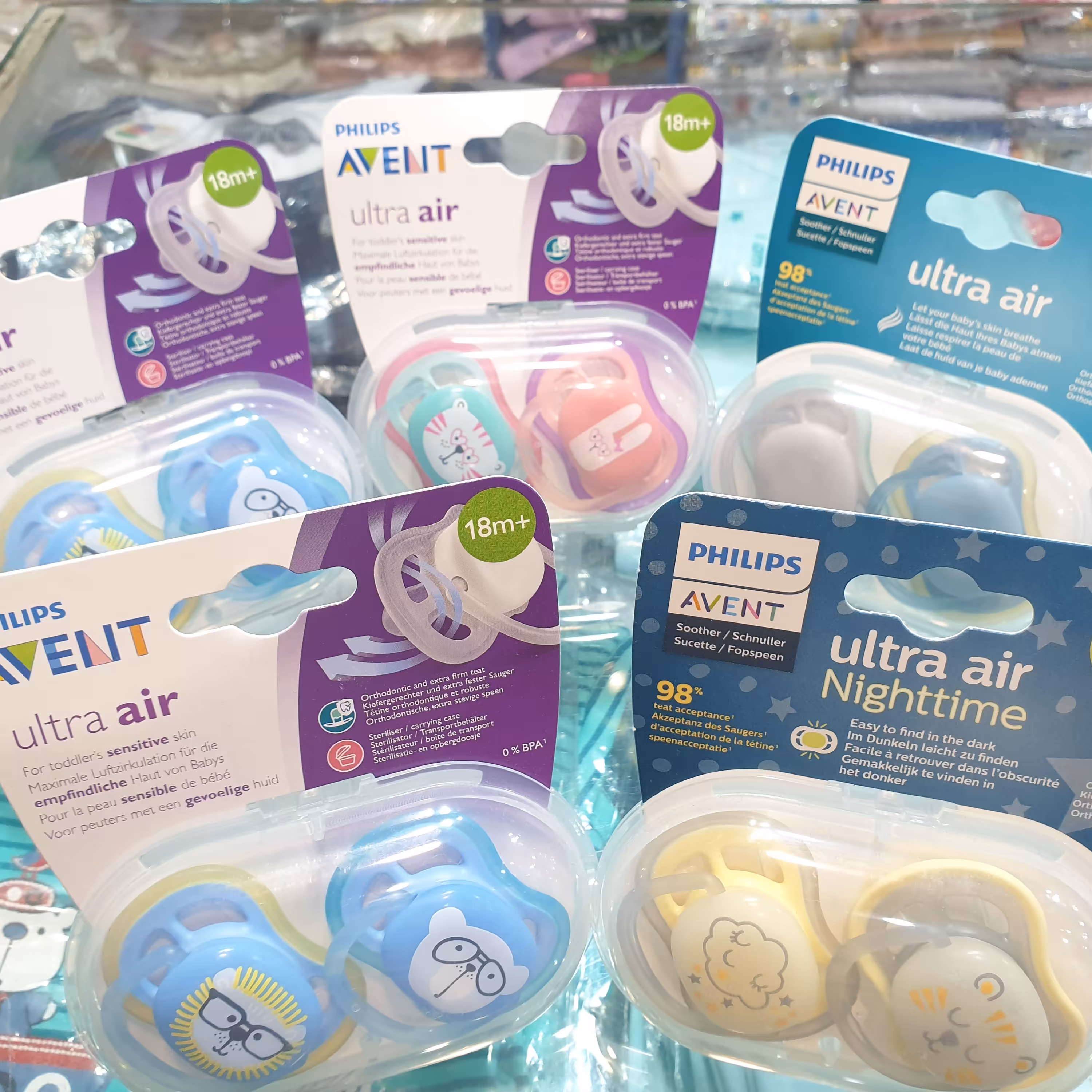 پستانک اونت اولترایر فیلیپس 18 ماه به بالا بسته 2 عددی ارتودنسی با قاب استریل