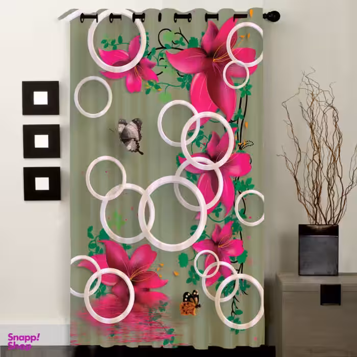 پرده مدل C1-50820 ارتفاع 290 سانتی متر رنگ سفید