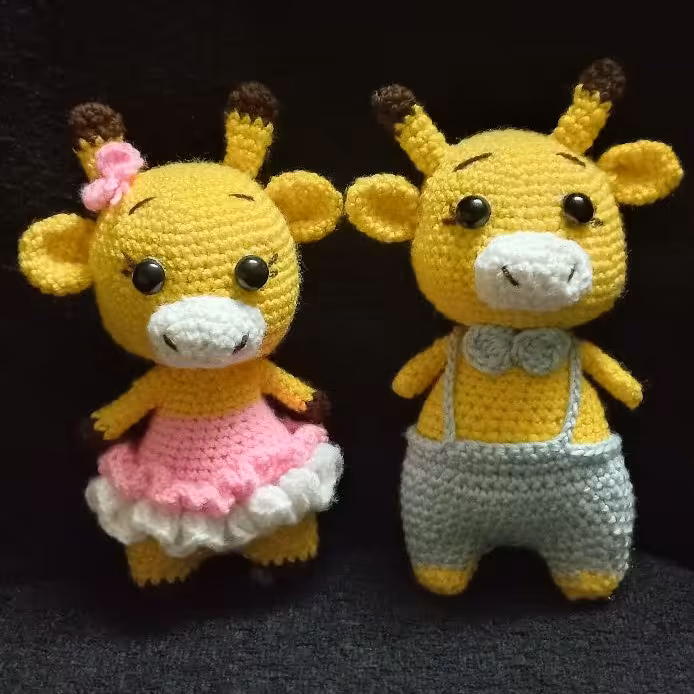 زرافه بامزه.. بافت با کاموا.. 14سانتی