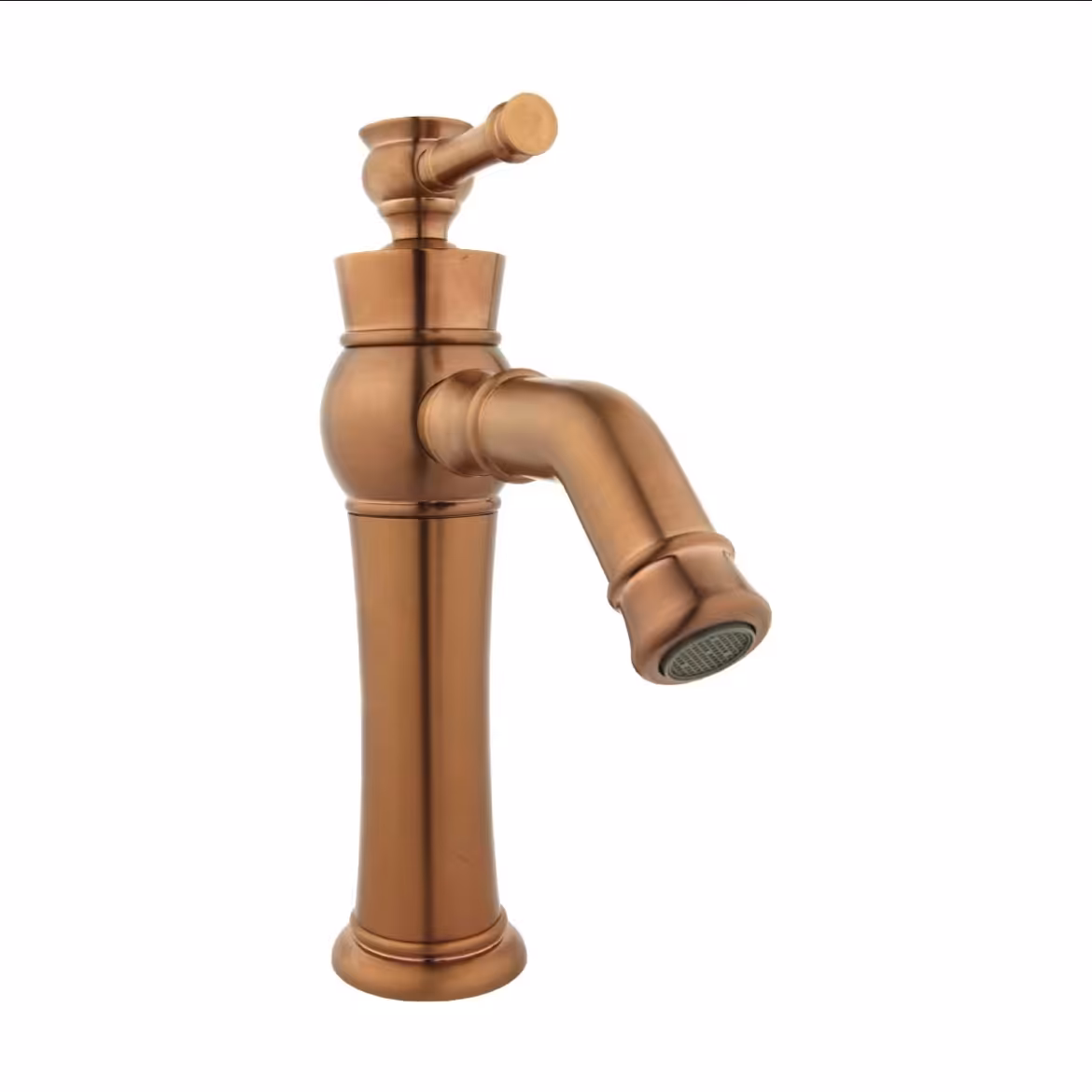 شیر روشویی راسان مدل الیزه رزگلد مات