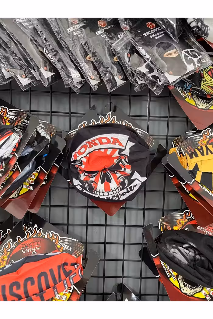 هدبند/دستمال سر موتورسیکلت قرمز هدبند دستمال موتور سیکلت های هوندا Bandana Baf پروسو Prosev