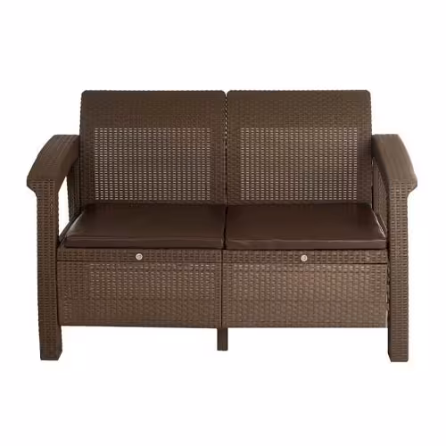 مبل حصیر بافت دو نفره نگین