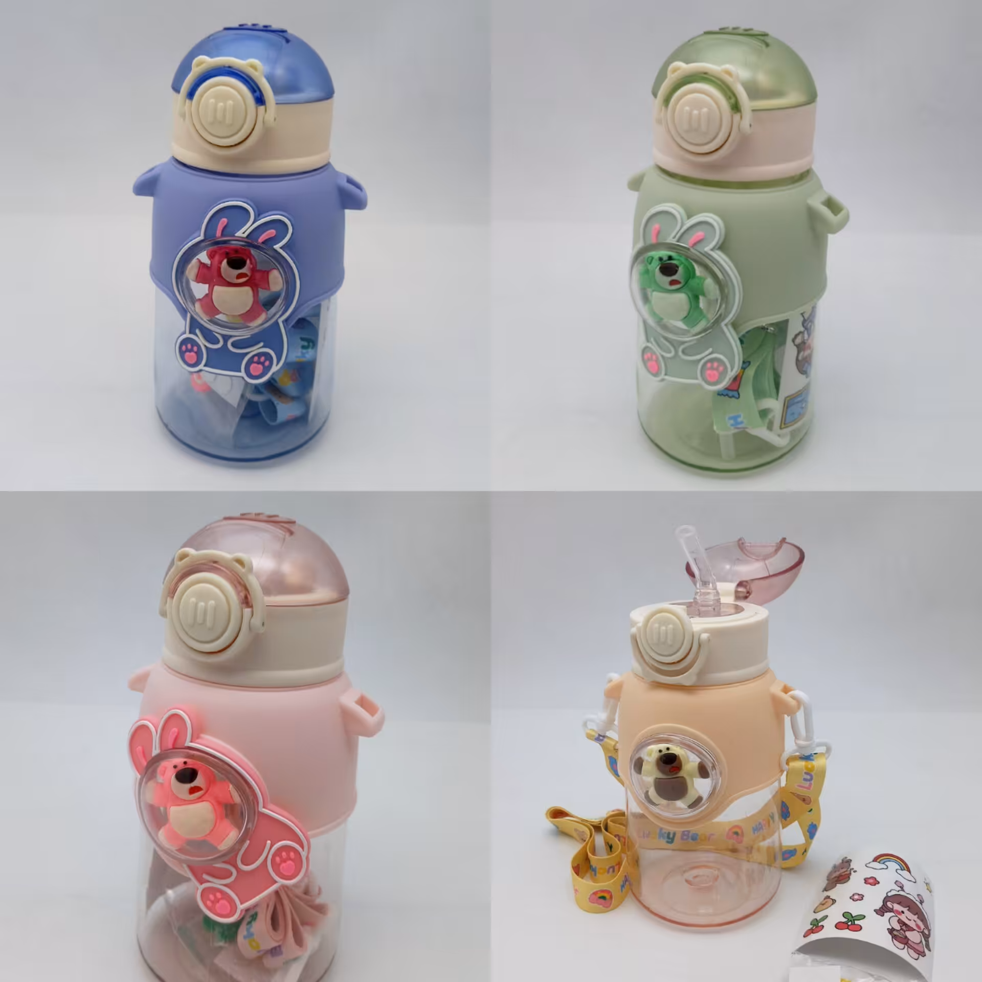 قمقمه خرسی قمقمه کودک قمقمه مدرسه قمقمه پلاستیکی قمقمه بچگانه قمقمه دخترونه 