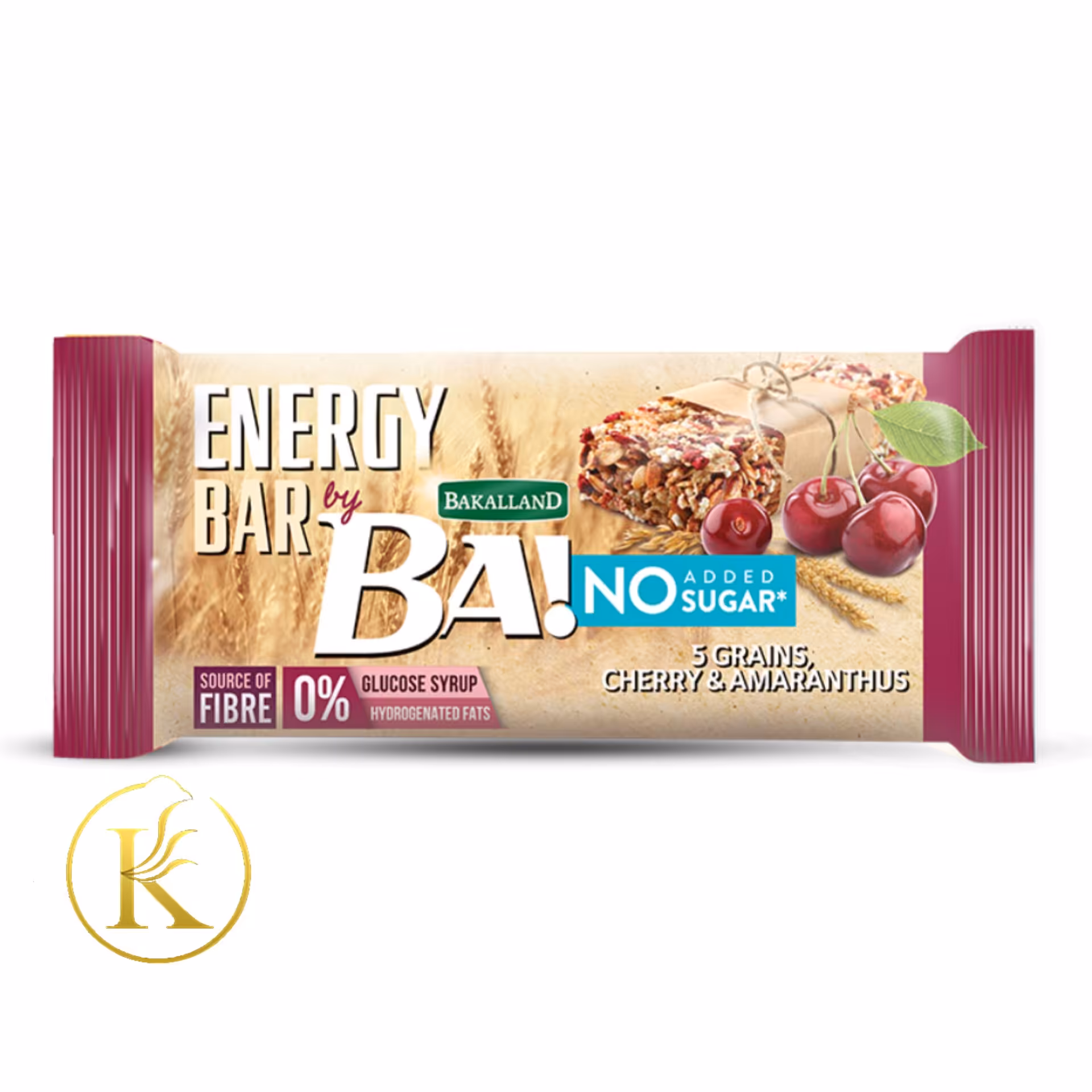 انرژی بار غلات بدون شکر آلبالو باکالند (30 گرم) bakalland

