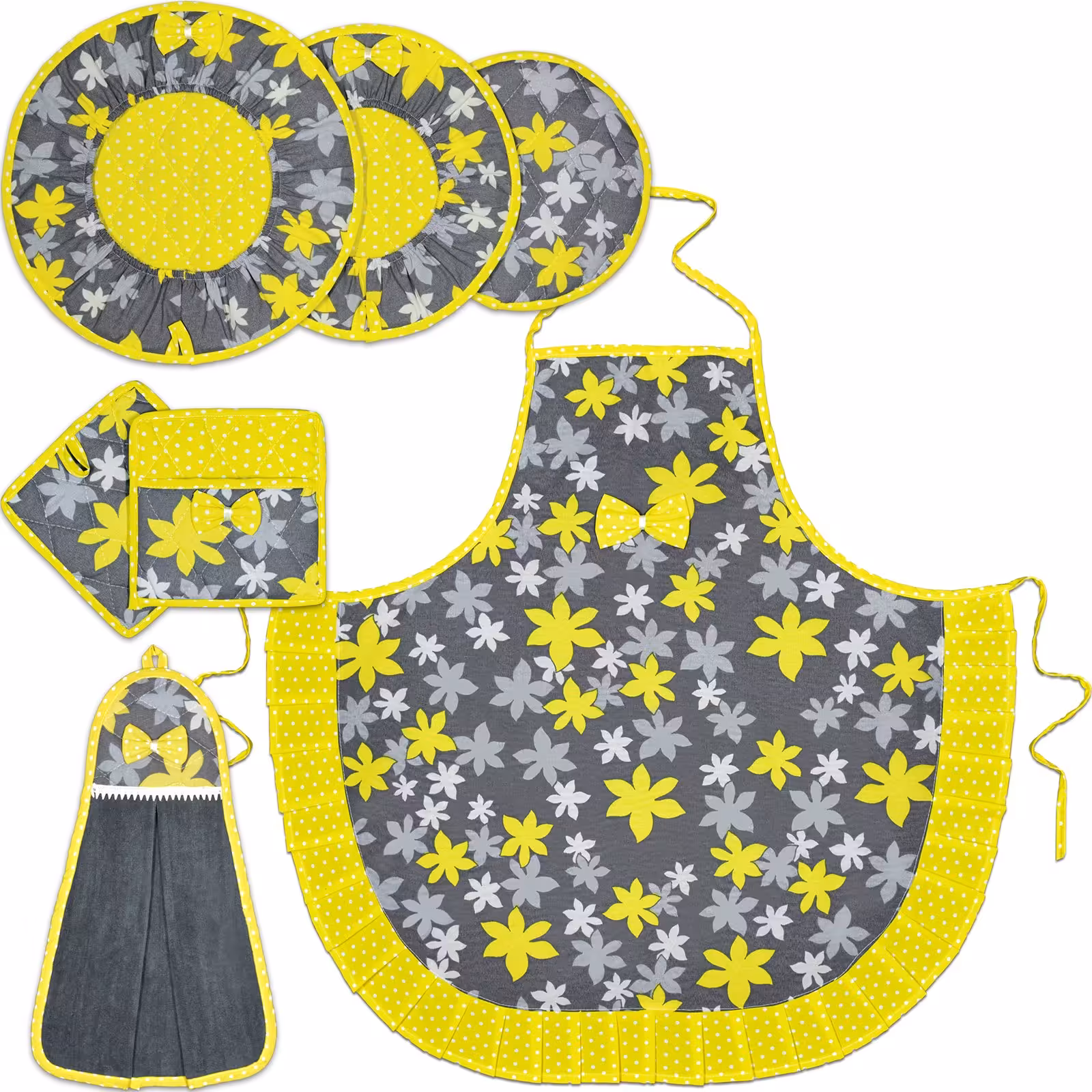 سرویس آشپزخانه 7 پارچه گل گلی