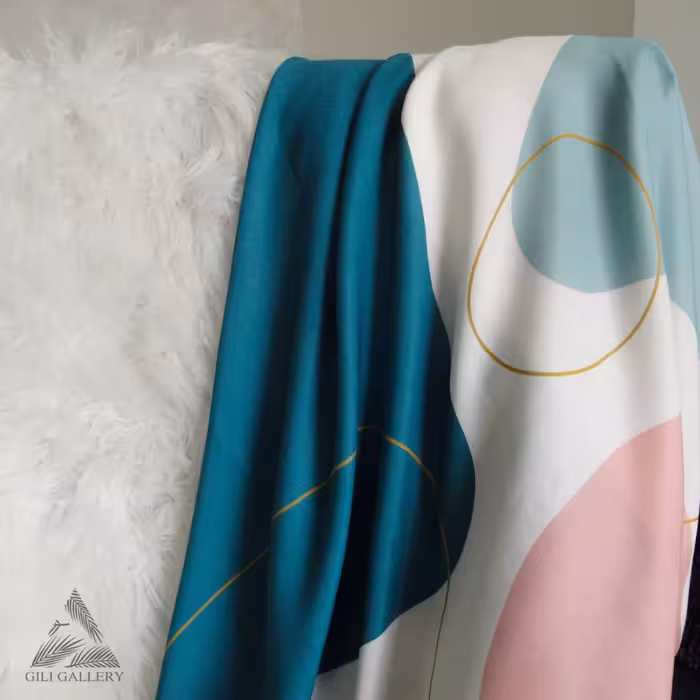 روسری بزرگ طرح انتزاعی