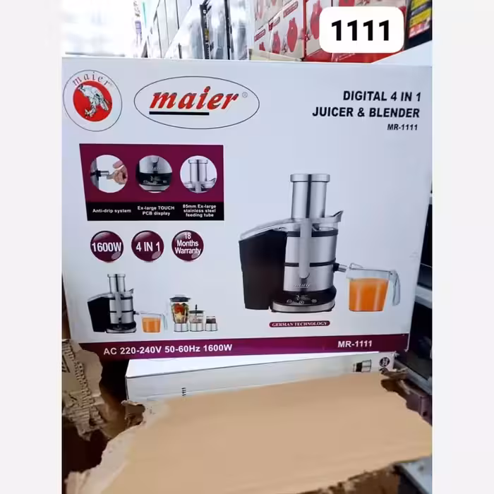 آبمیوه گیر 4کاره مایر مدل 1111 لطفا قبل ازثبت موجودی وقیمت بگیرید