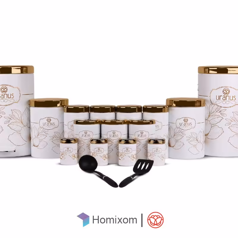 سرویس آشپزخانه اورانوس 17 پارچه طرح لادن 