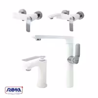 ست شیرآلات راسان مدل آوات شیری کروم