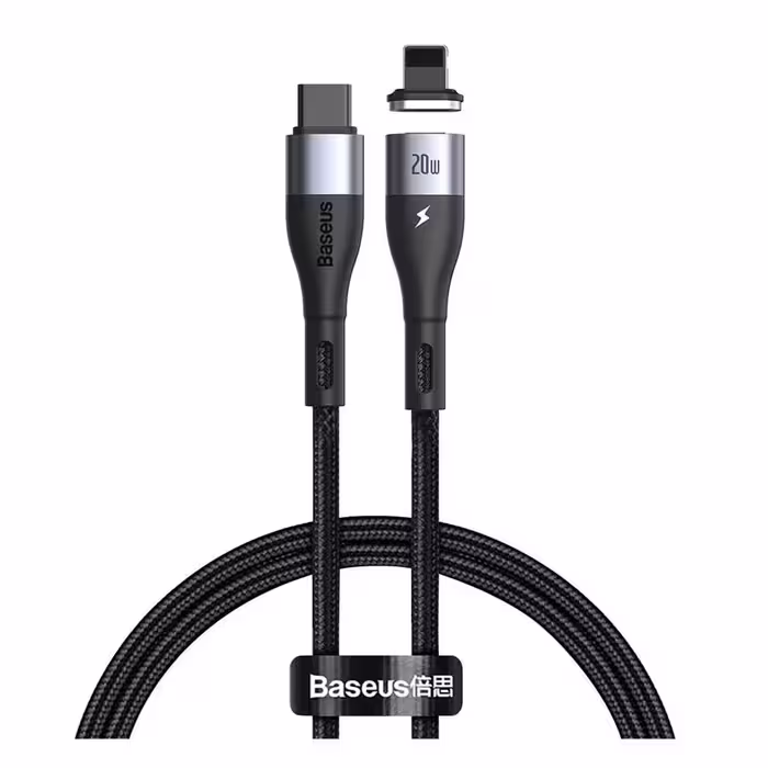 قیمت و خرید کابل تبدیل 2 متری USB-C به لایتنینگ بیسوس مدل Zinc Magnetic CATLXC-A01 | یاس ارتباط