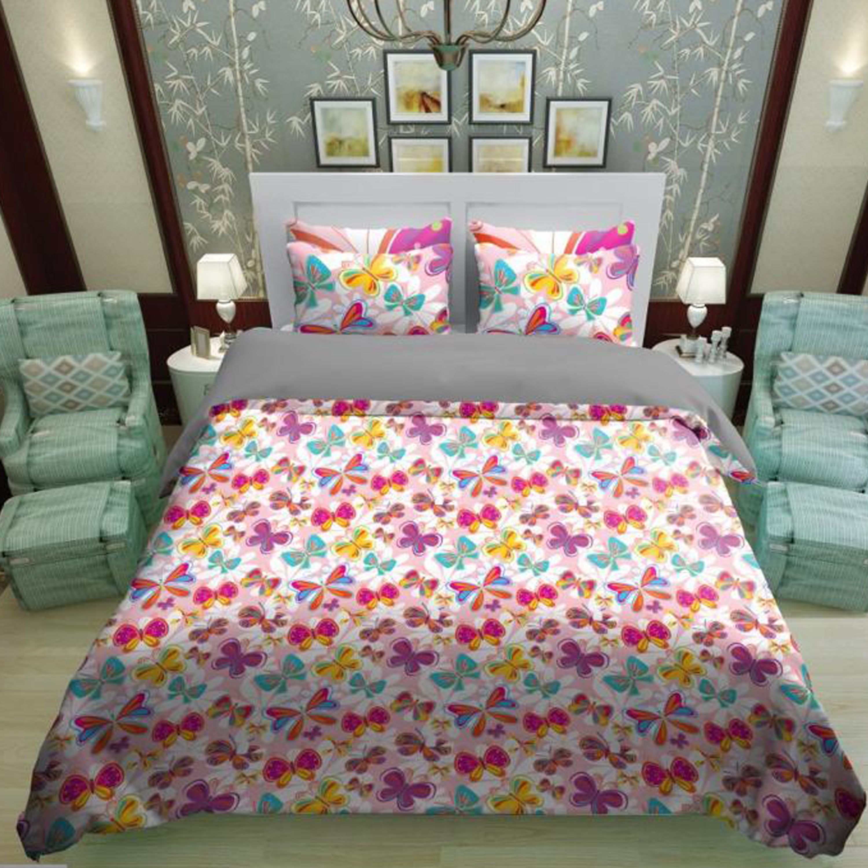 سرویس روتختی 1 نفره تنسل چاپی برندترک لند (Turk Land) کد rs 511