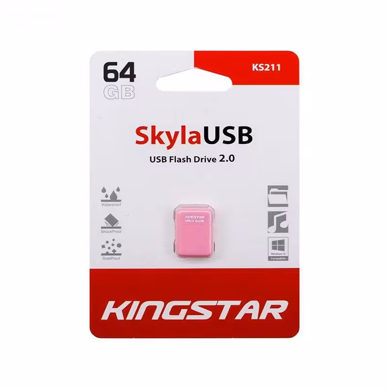 فلش 64 گیگ کینگ‌ استار sky KS211 صورتی