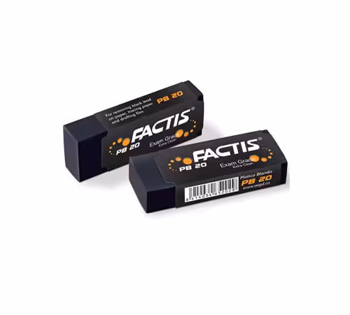 پاک کن مشکی فکتیس کد PB20 بسته 20 عددی