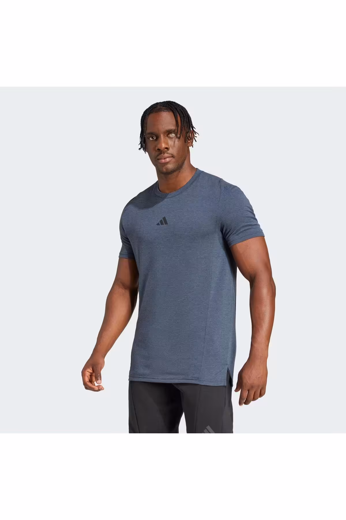 تی شرت ورزشی آبی مردانه D4T آموزش T اورجینال adidas