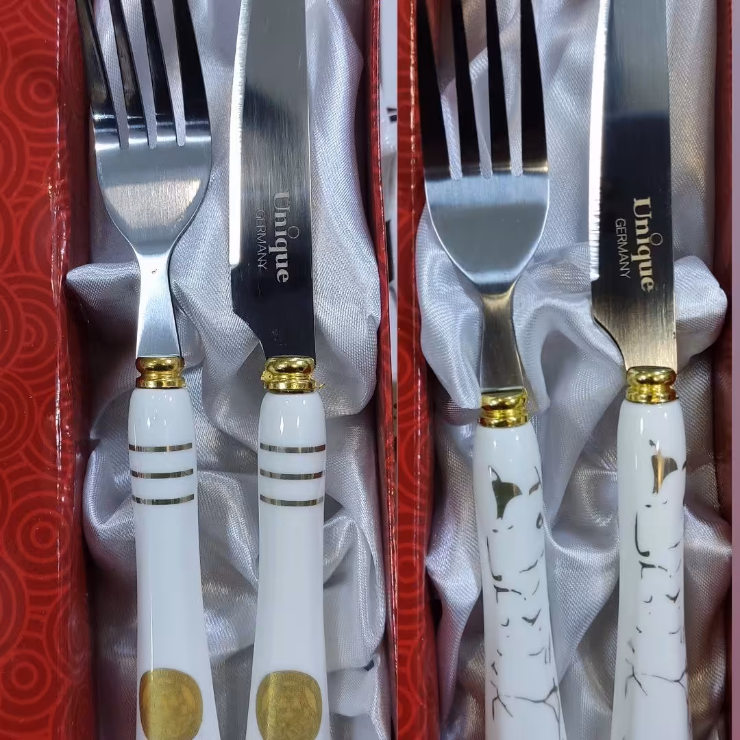 سرویس چاقو وچنگال دسته سرامیکی یونیک اصلی آلمان 