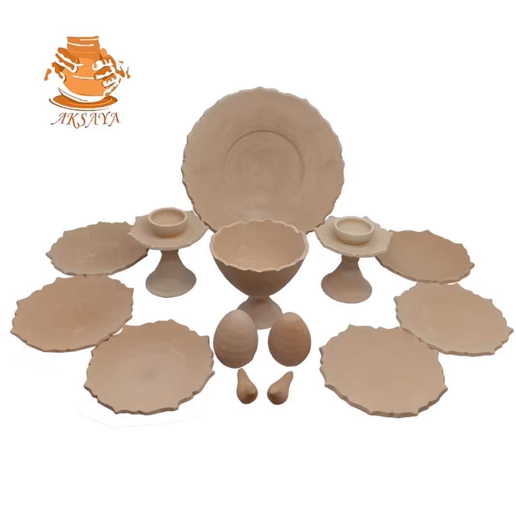 هفت سین سفالی خام مدل کمانی کد HS119

