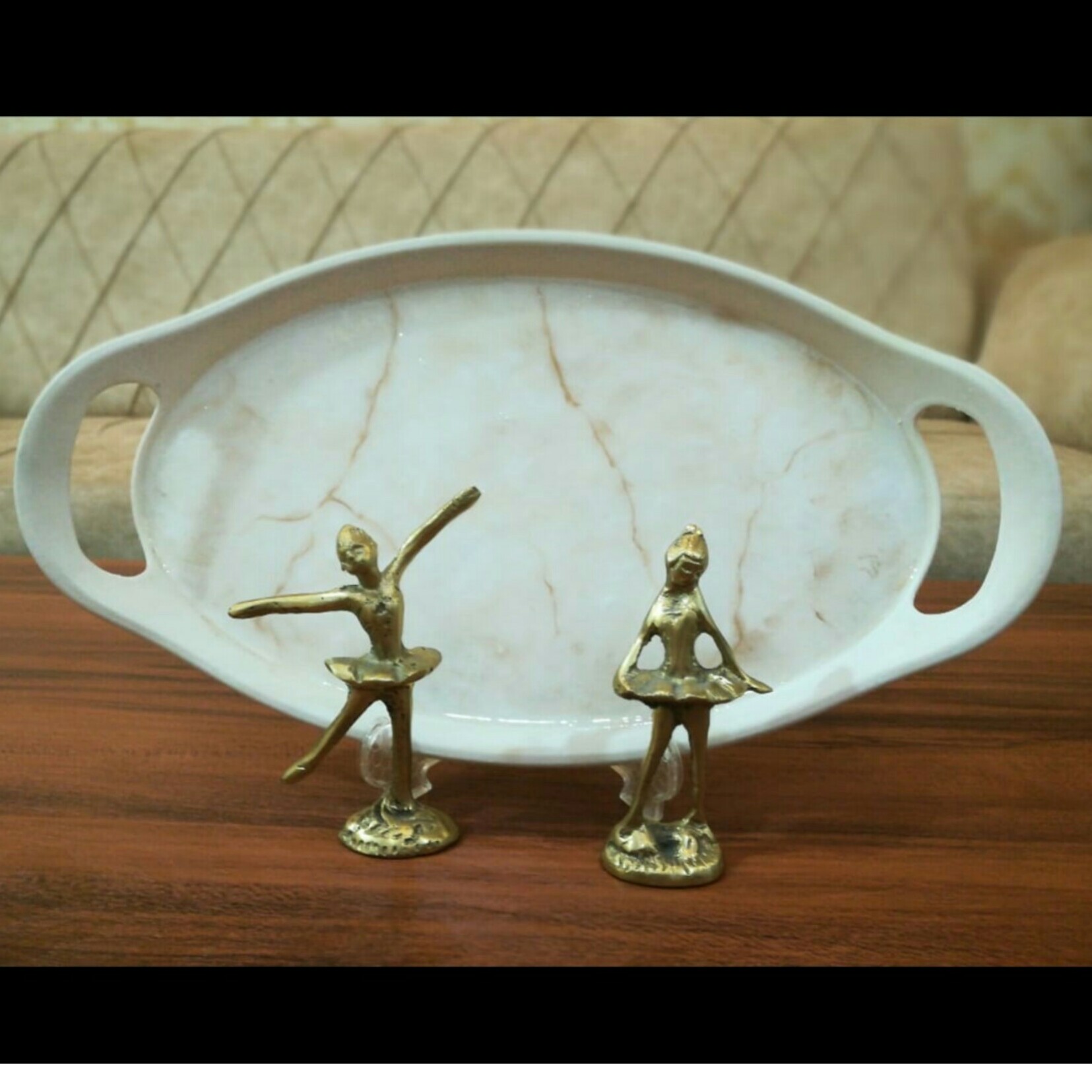 سینی رزینی طرح مر مر(ماربل)