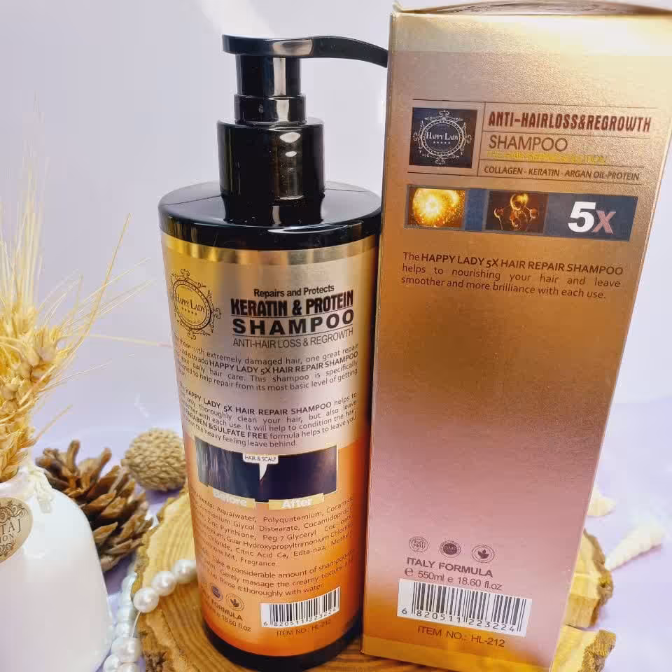 شامپو کراتینه و پروتئین هپی لیدی بدون سولفات