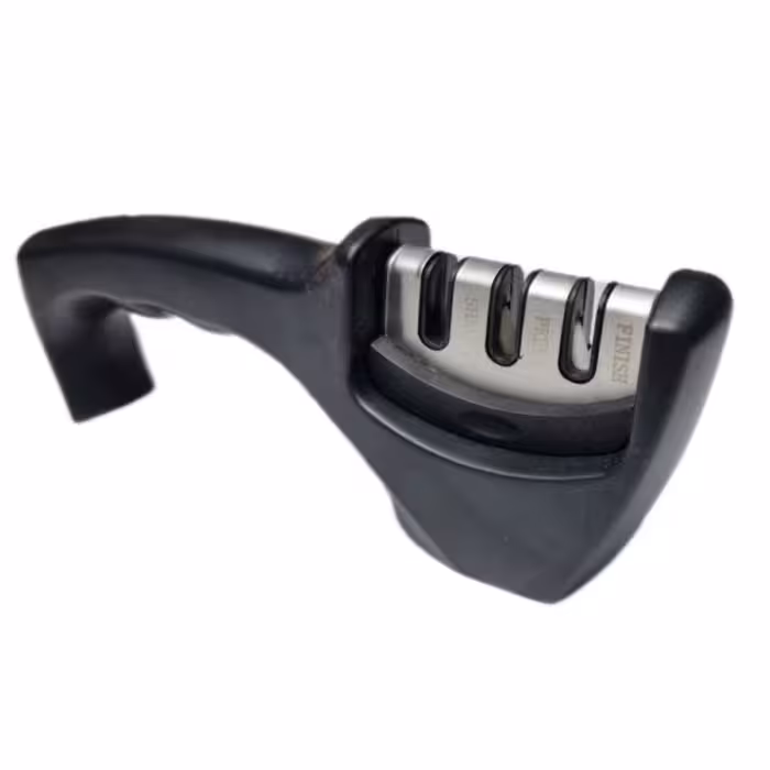 چاقو تیز کن شارپنر سه کاره  رنگ مشکی دارا جعبه 