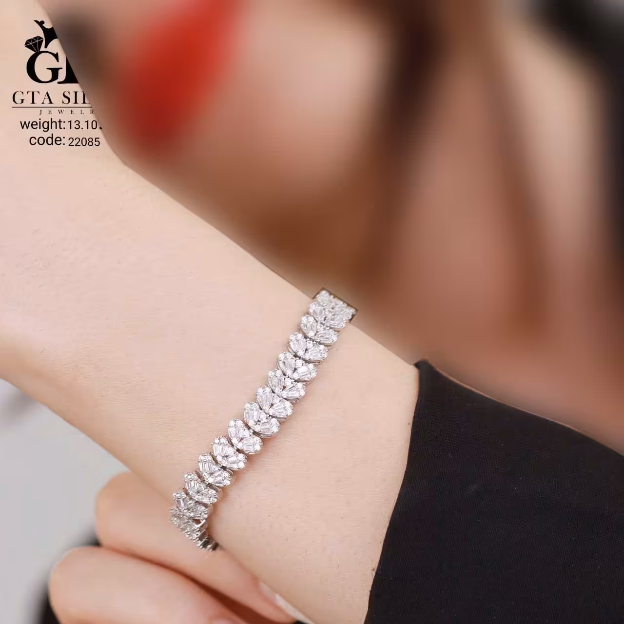 دستبند نقره میکرو   10346-14