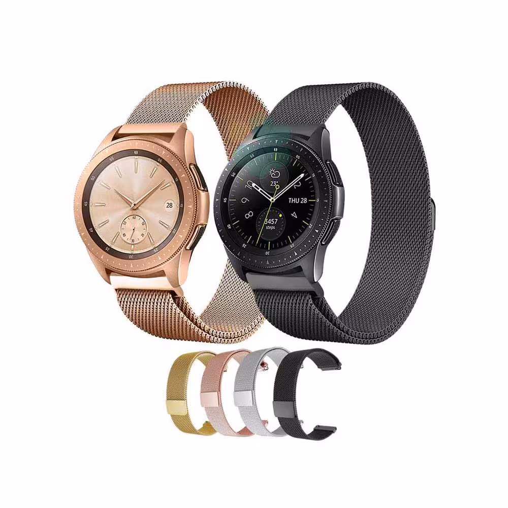 بند فلزی ساعت سامسونگ گلکسی واچ Galaxy Watch 42mm مدل حصیری