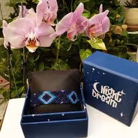 دستبند دستبافت سرمه ایی