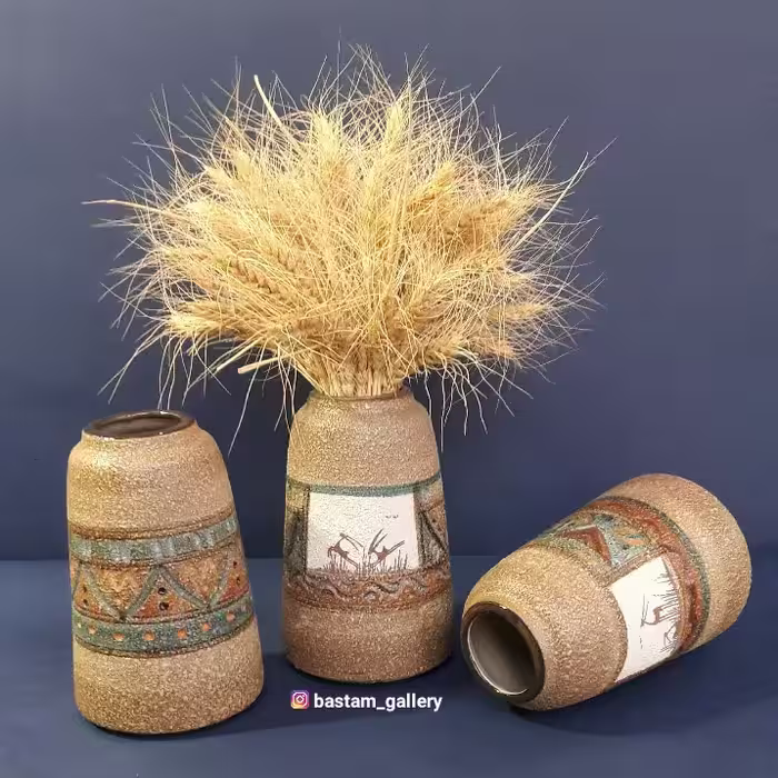 گلدان صنایع دستی ،تزئینی، کادویی و... سرامیک با کیفیت قابل شستشو و مصرفی