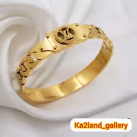 دستبند النگویی فوق العاده شیک رنگ ثابت و ضد حساسیت