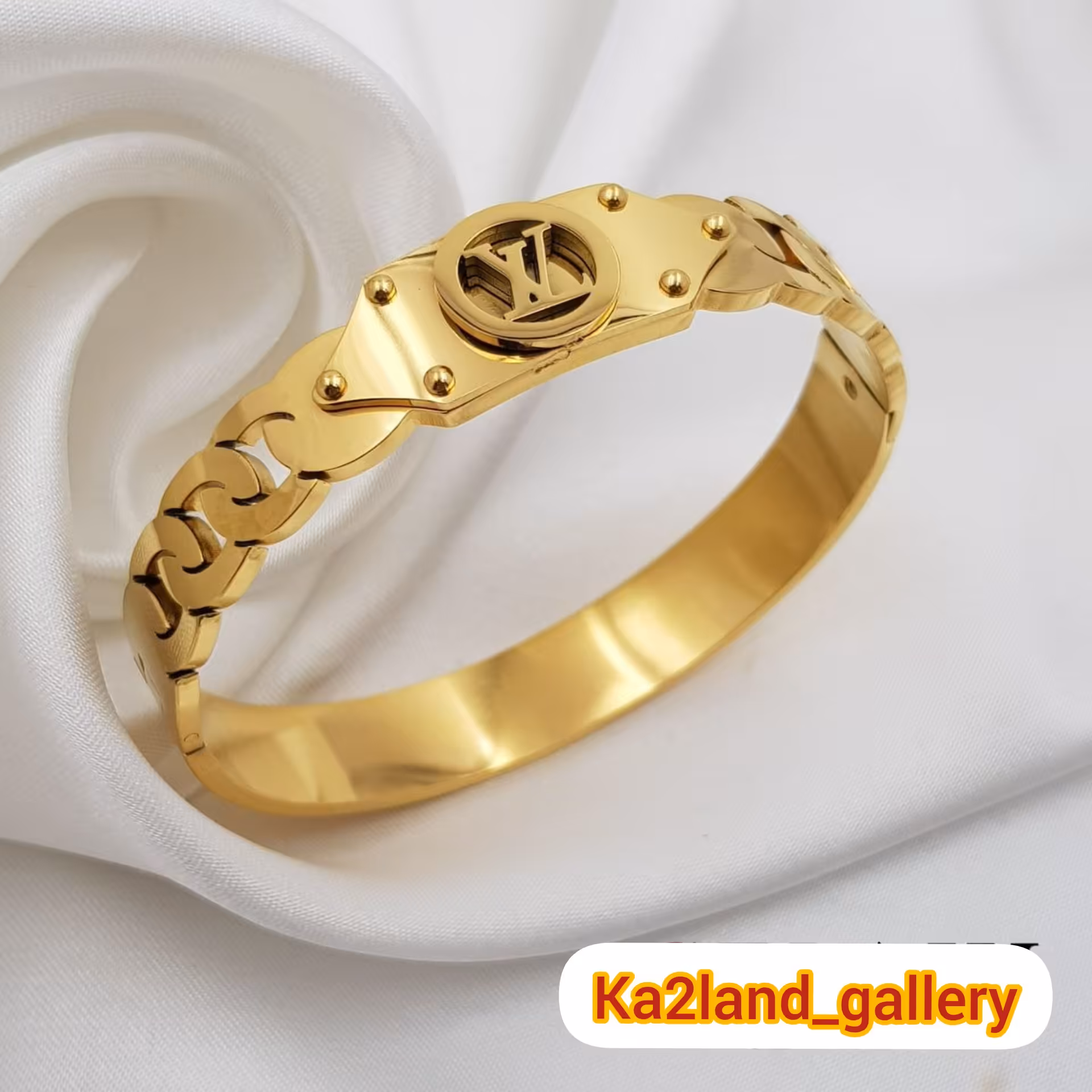 دستبند النگویی فوق العاده شیک رنگ ثابت و ضد حساسیت