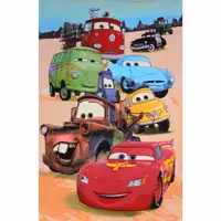فرش ماشینی افرند طرح کودک مدل ماشین ها کد 142 (چهار متری)
