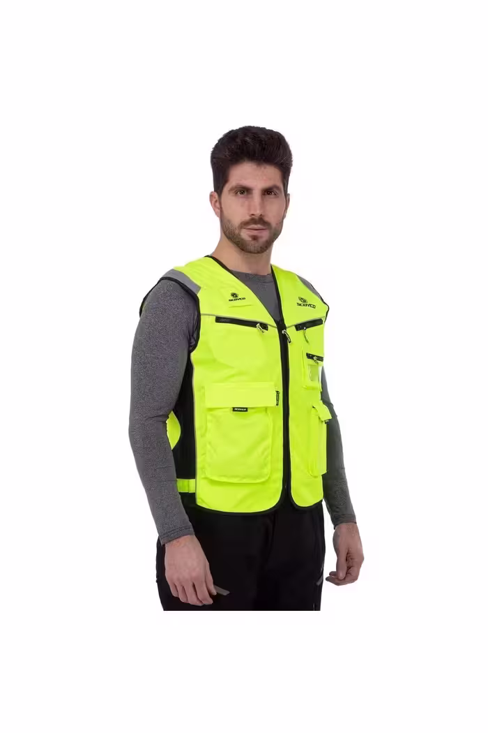 جلیقه موتورسوار موتور Jk30 با بازتابنده اسکایکو Scoyco