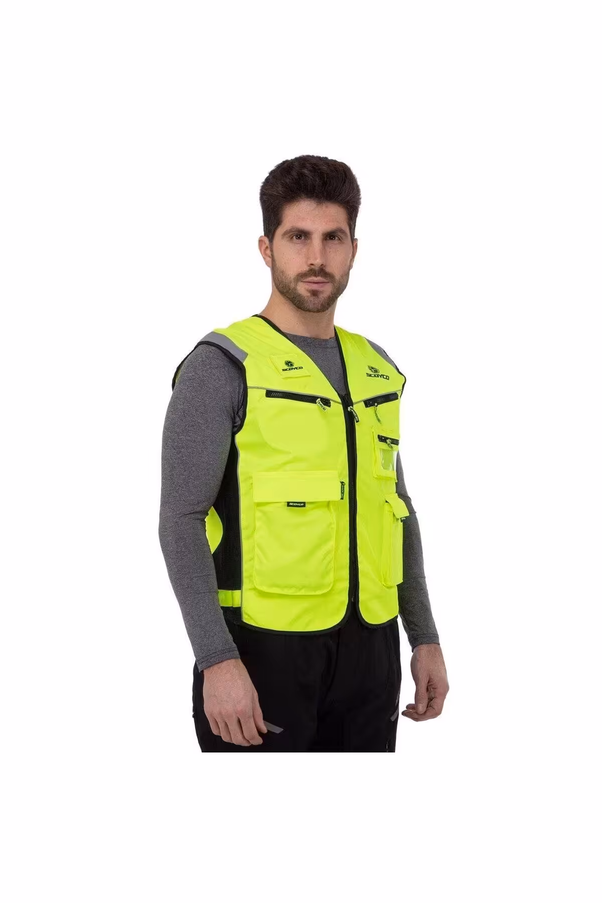 جلیقه موتورسوار موتور Jk30 با بازتابنده اسکایکو Scoyco