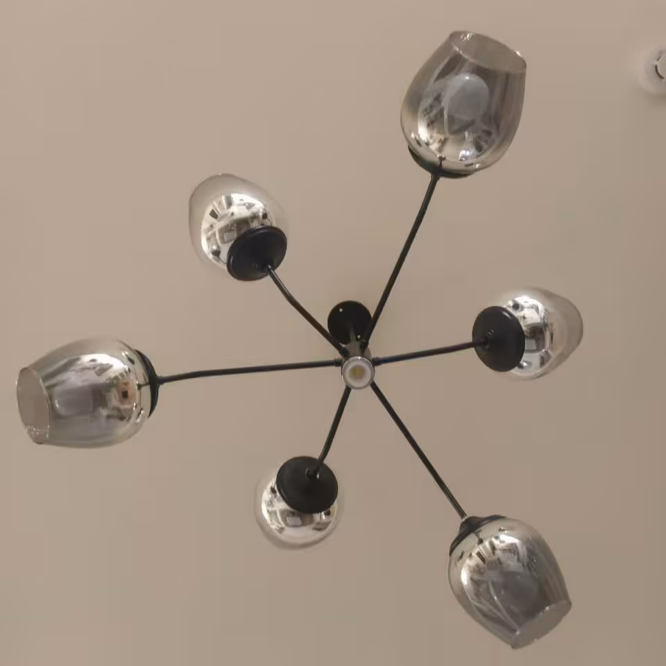 لوستر حبابی مدرن 6شاخه