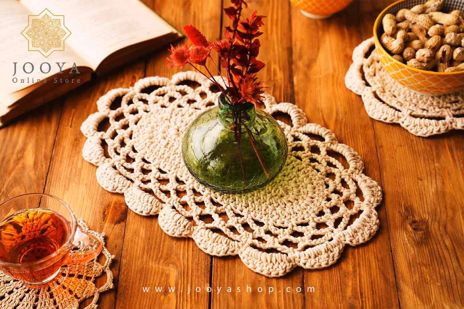 رومیزی کوچک مدل شیفته