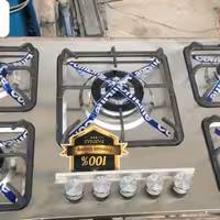 اجاق گاز رومیزی صفحه استیل توکار ترموکوبل دار مدل lefra