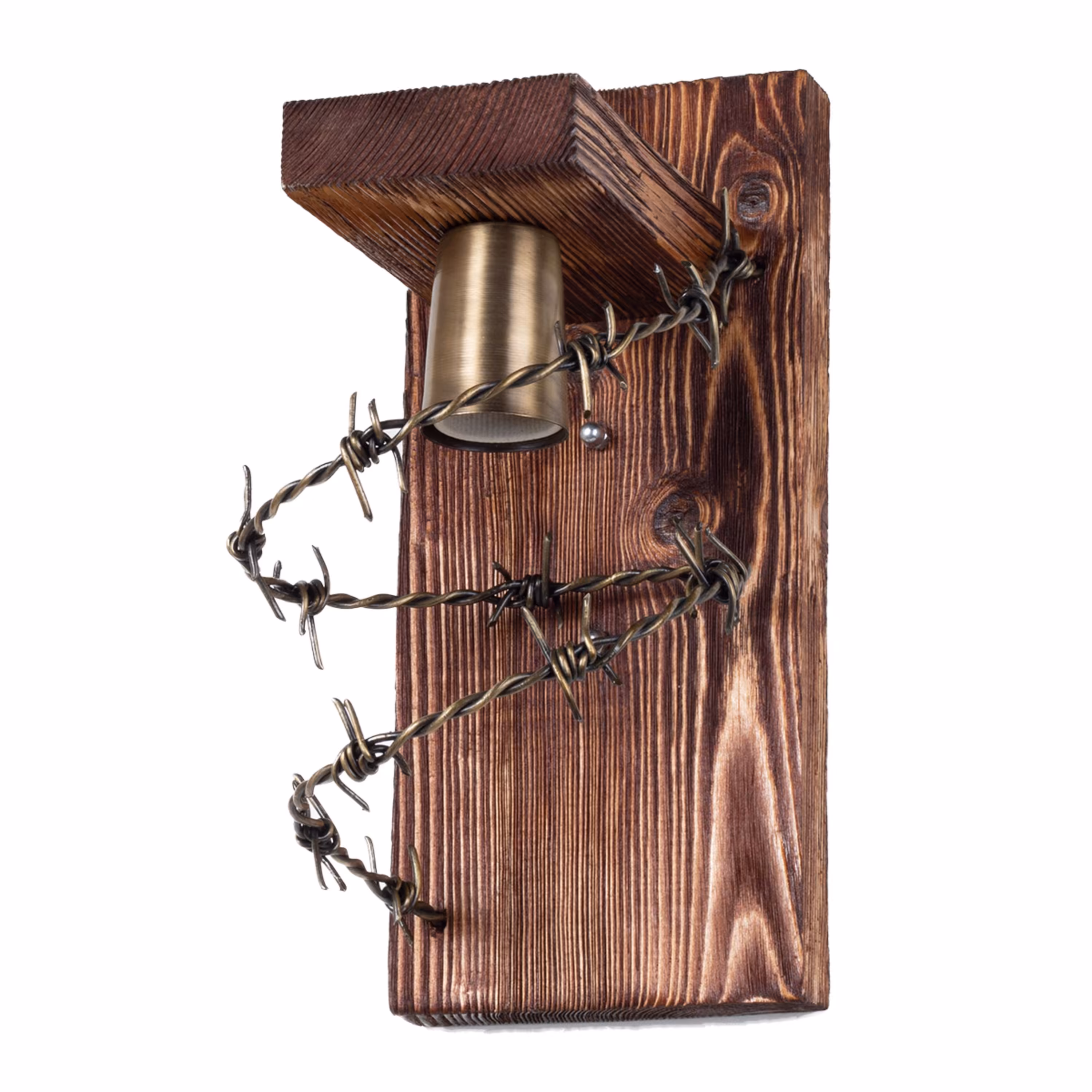 چراغ دیواری چوبی سیم خاردار مدل W-35