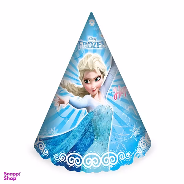 کلاه تولد طرح فروزن مدل Ash046 بسته 8 عددی